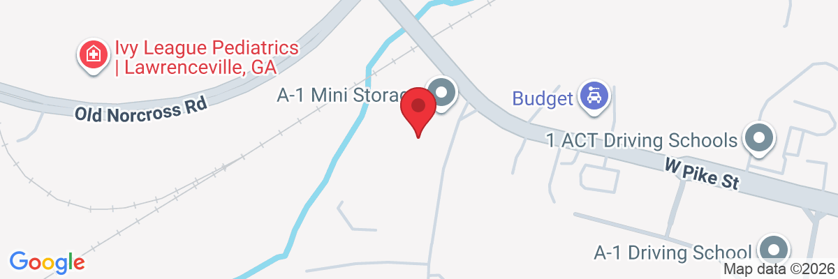 Map showing facility locations