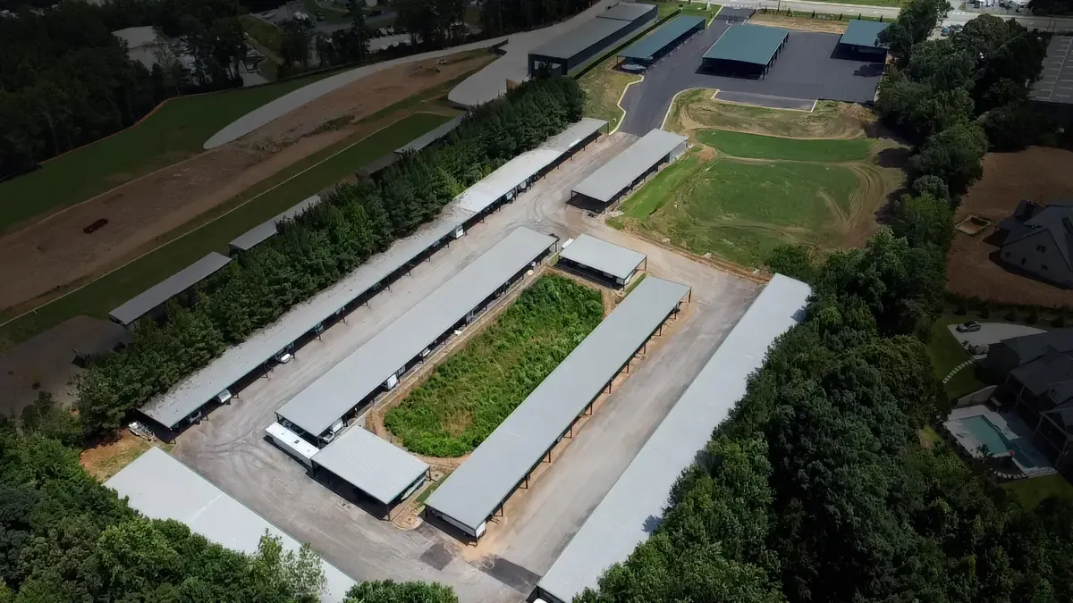 Aerial view of The Landing