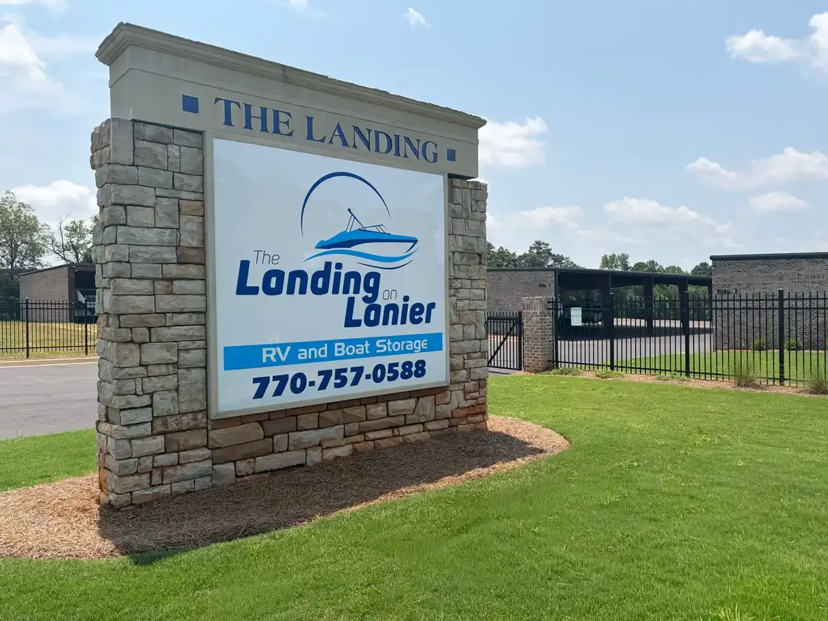 The Landing sign